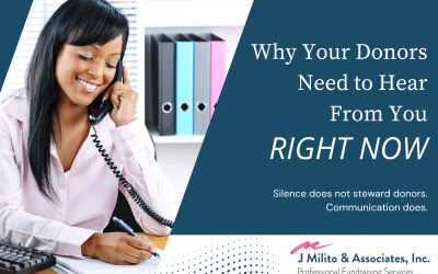 Why Your Donors Need to Hear From You Right Now